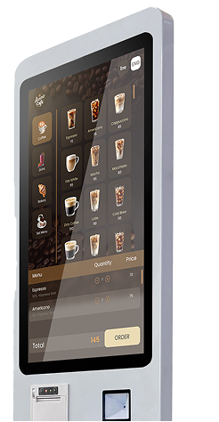 Quick Ordering Kiosk for Restaurants and Retail