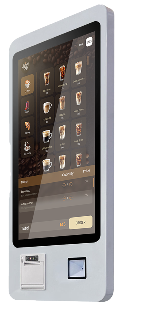 White Kiosk Wall Mount